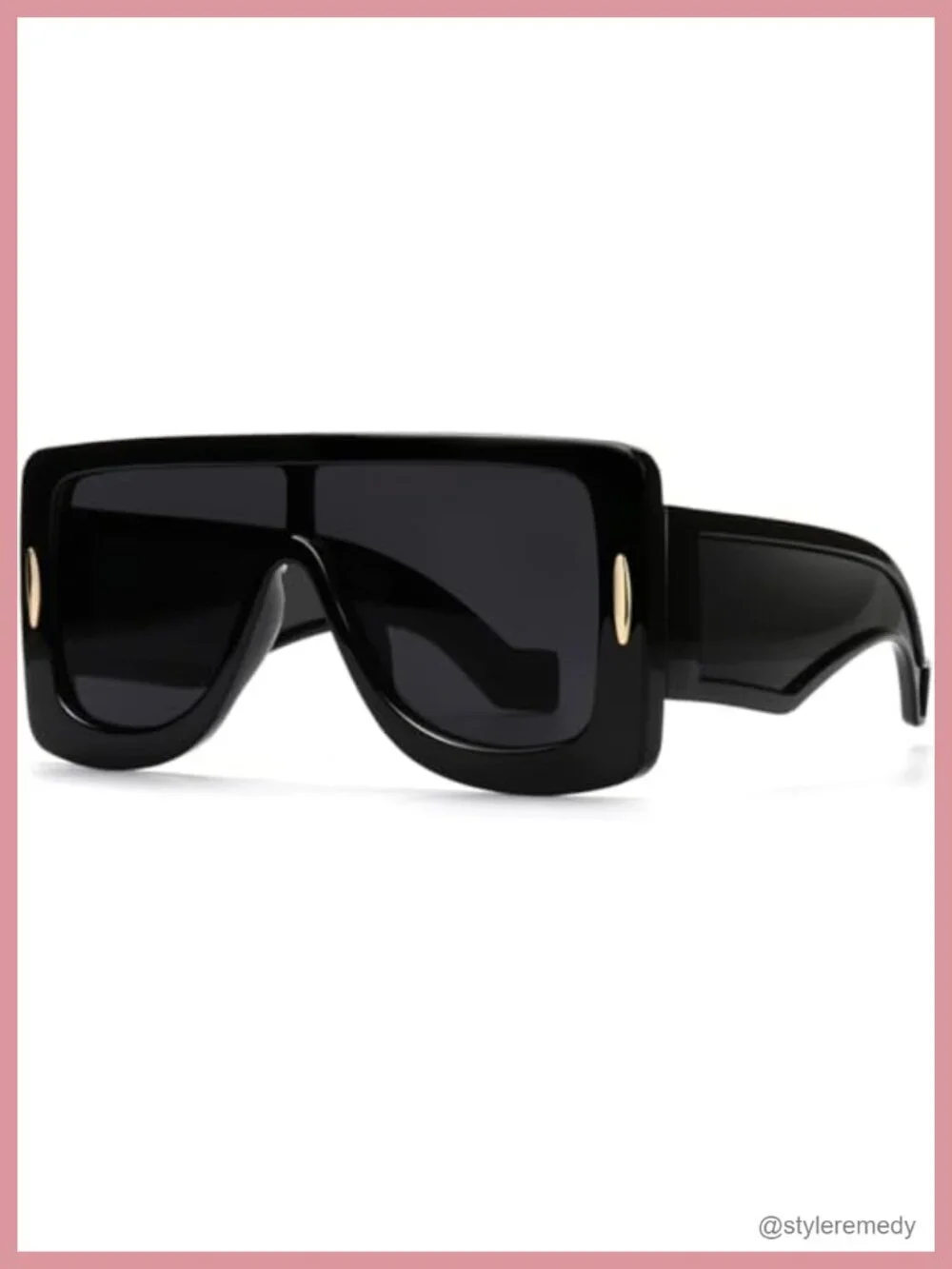 Oversized Shield Sunglasses UV Protection Flat Top Unisex
